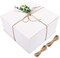 White Gift Boxes 12 Pieces 8x8x4 Inches, Paper Gift Box with Lids for Wedding Present, Bridesmaid Proposal Gift, Graduation, Holidays, Birthday Party Favor, Engagements